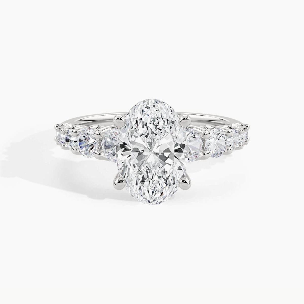 White Gold, Oval, down view