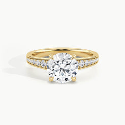 Yellow Gold, Round, down view