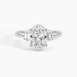 950 Platinum, Oval, down view