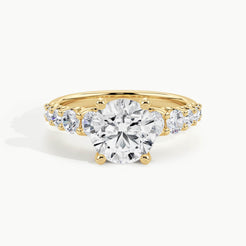 Yellow Gold, Round, down view