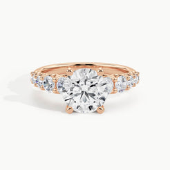 Rose Gold, Round, down view