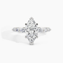 950 Platinum, Marquise, down view