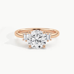 Rose Gold, Round, down view