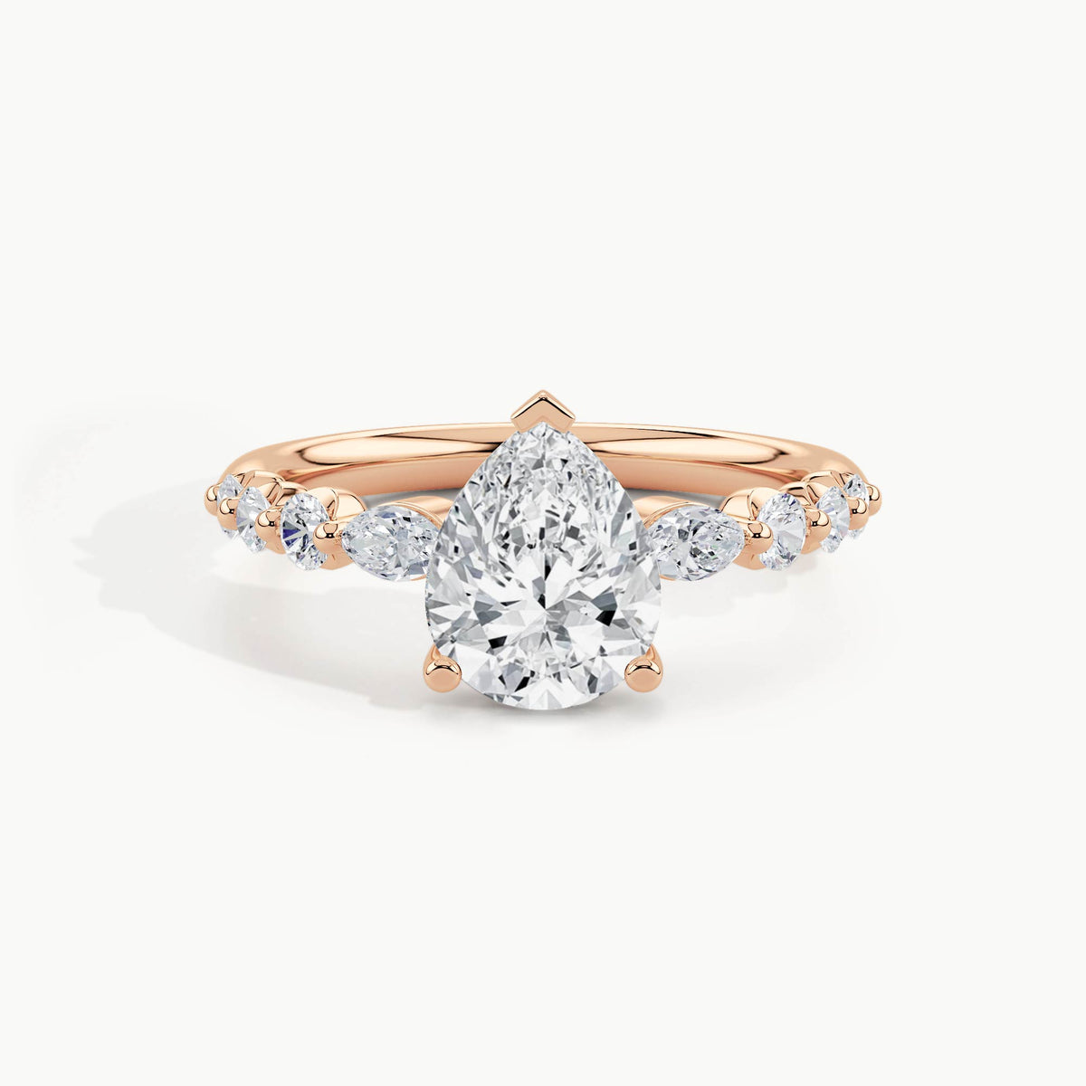 Rose Gold, Pear, down view