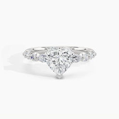 950 Platinum, Heart, down view