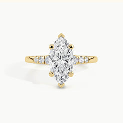 Yellow Gold, Marquise, down view