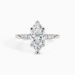 950 Platinum, Marquise, down view
