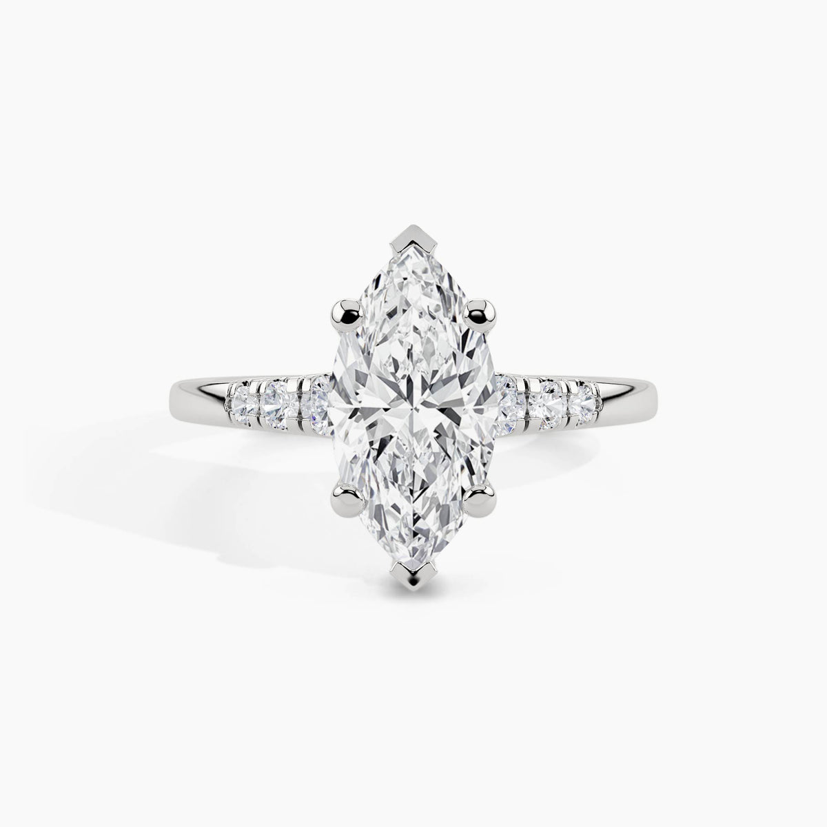 White Gold, Marquise, down view