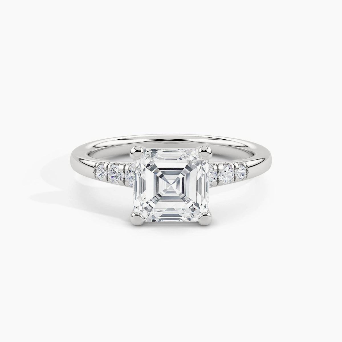 White Gold, Asscher, down view