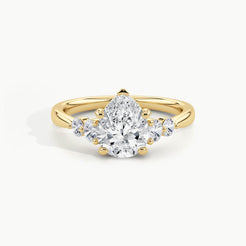 Yellow Gold, Pear, down view
