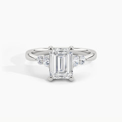 950 Platinum, Emerald, down view