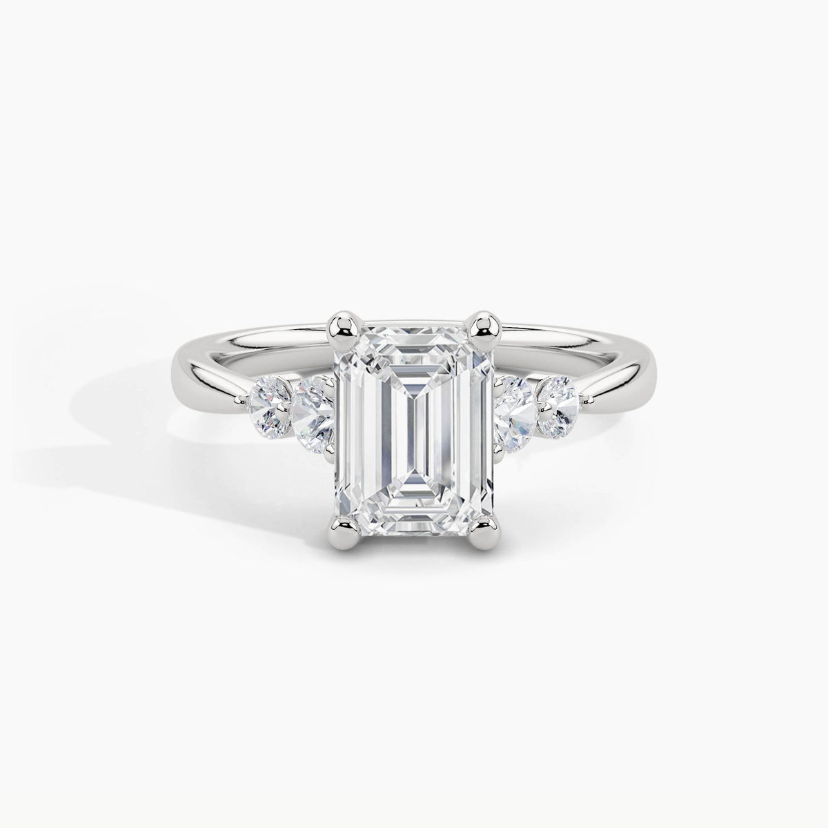 950 Platinum, Emerald, down view