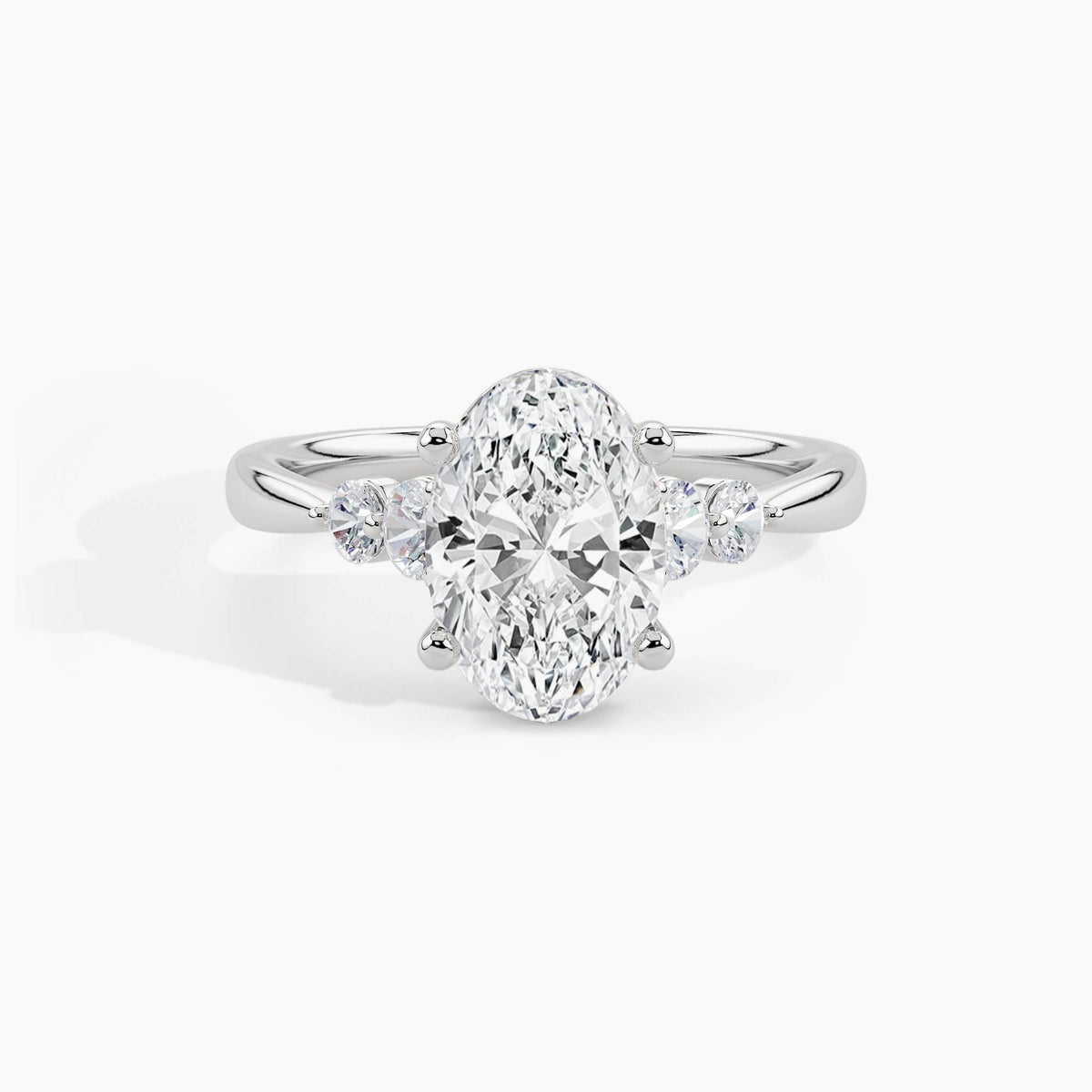 White Gold, Oval, down view