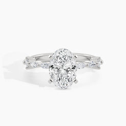 White Gold, Oval, down view