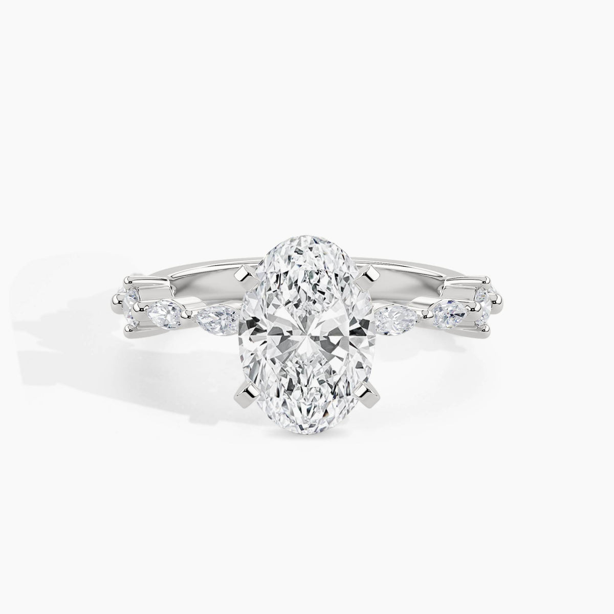 White Gold, Oval, down view