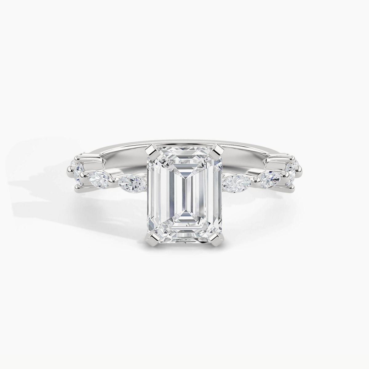 White Gold, Emerald, down view