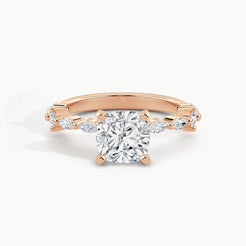 Rose Gold, Cushion, down view