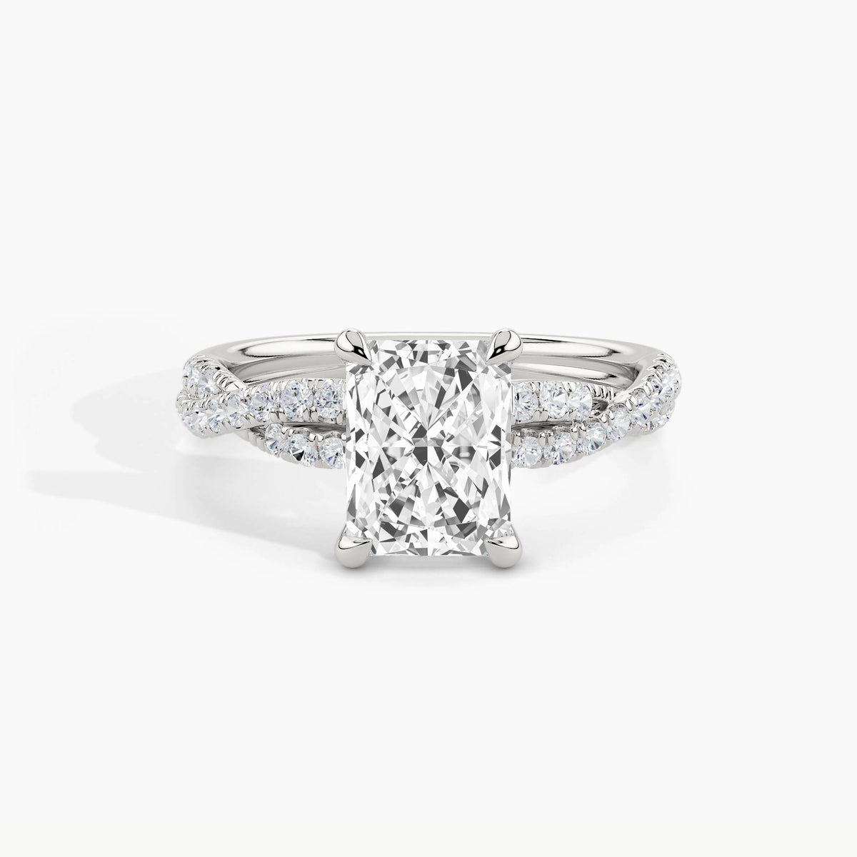 950 Platinum, Radiant, down view