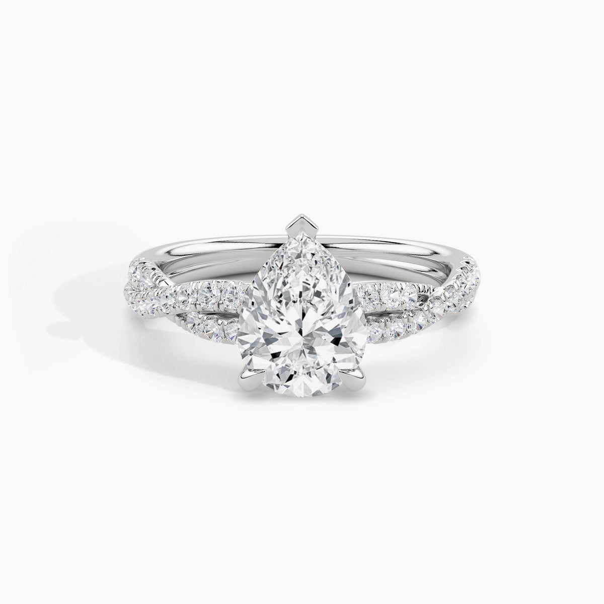 950 Platinum, Pear, down view