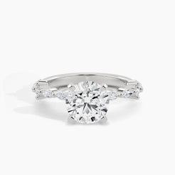 950 Platinum, Round, down view