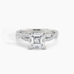 White Gold, Asscher, down view