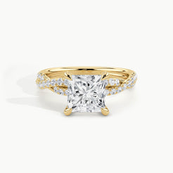 Yellow Gold, Princess, down view
