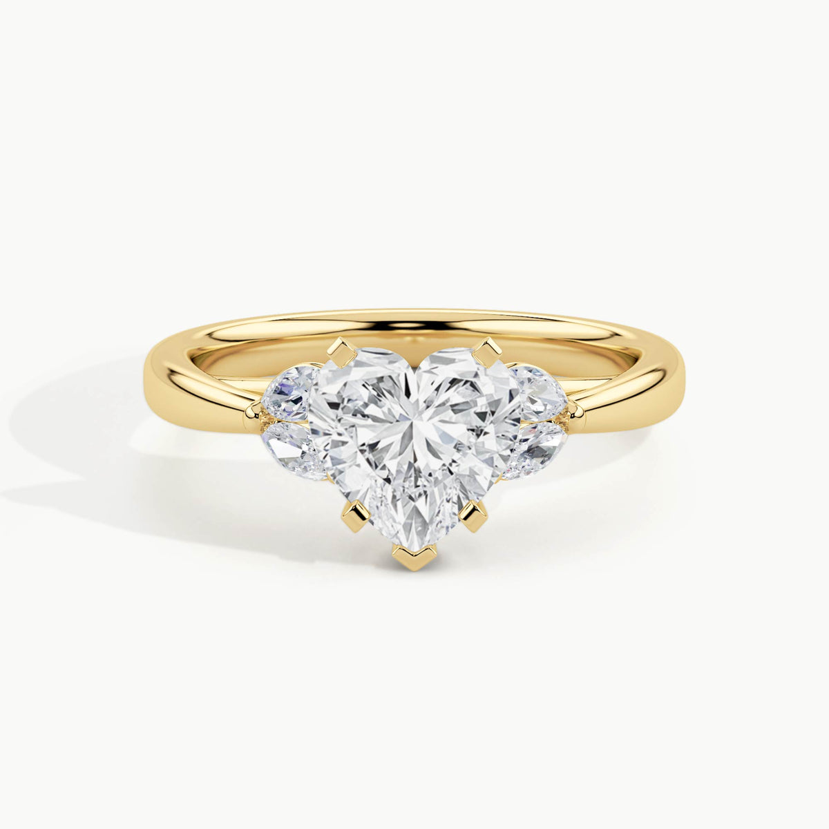 Yellow Gold, Heart, down view