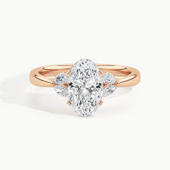 Rose Gold, Oval, down view