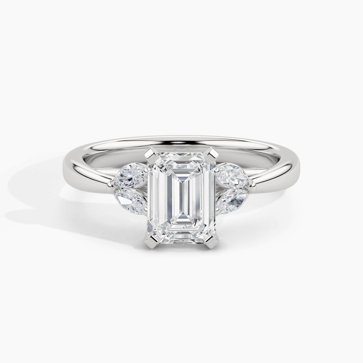 950 Platinum, Emerald, down view