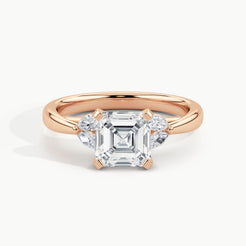 Rose Gold, Asscher, down view
