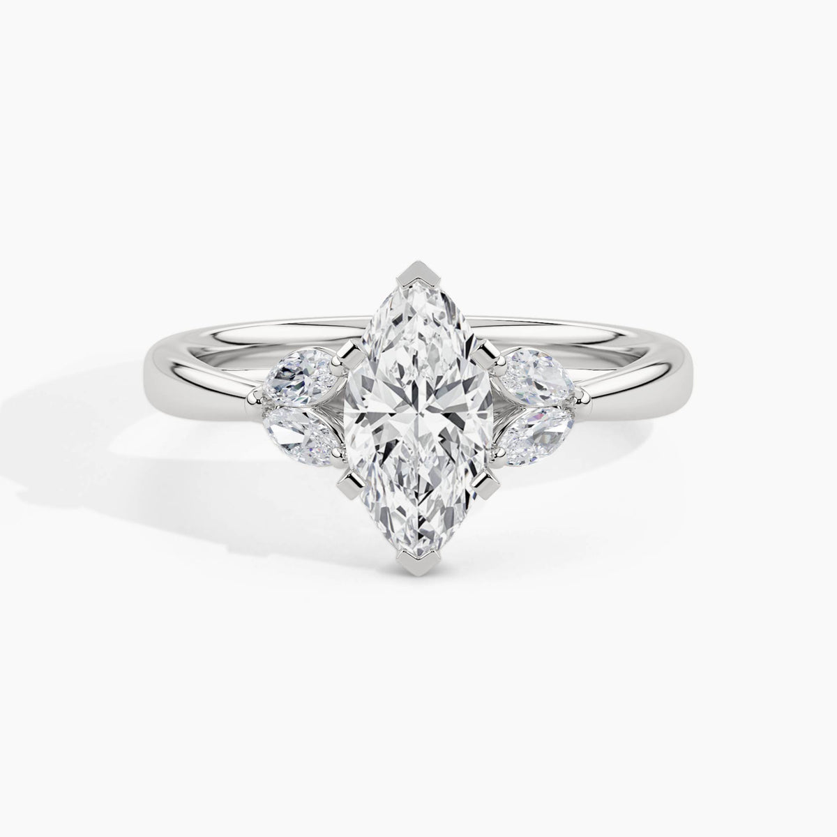 White Gold, Marquise, down view
