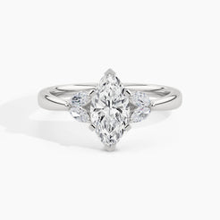 White Gold, Marquise, down view