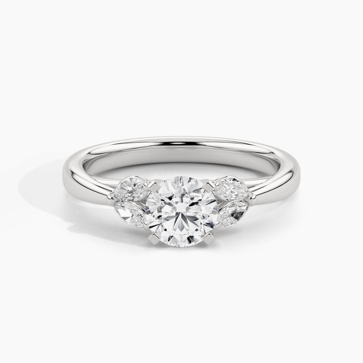 950 Platinum, Round, down view