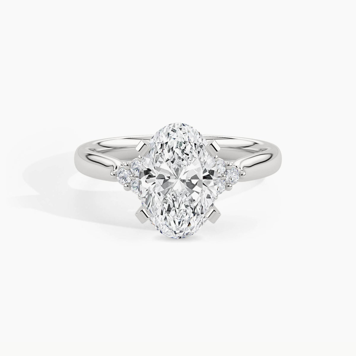 950 Platinum, Oval, down view