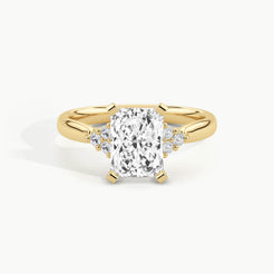 Yellow Gold, Radiant, down view