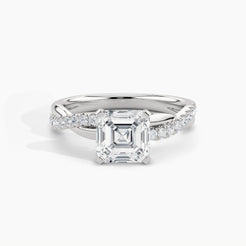 White Gold, Asscher, down view