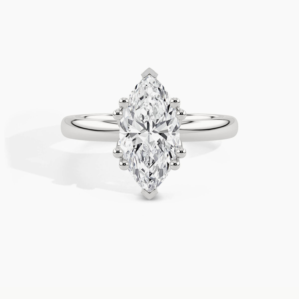 950 Platinum, Marquise, down view