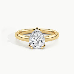Yellow Gold, Pear, down view