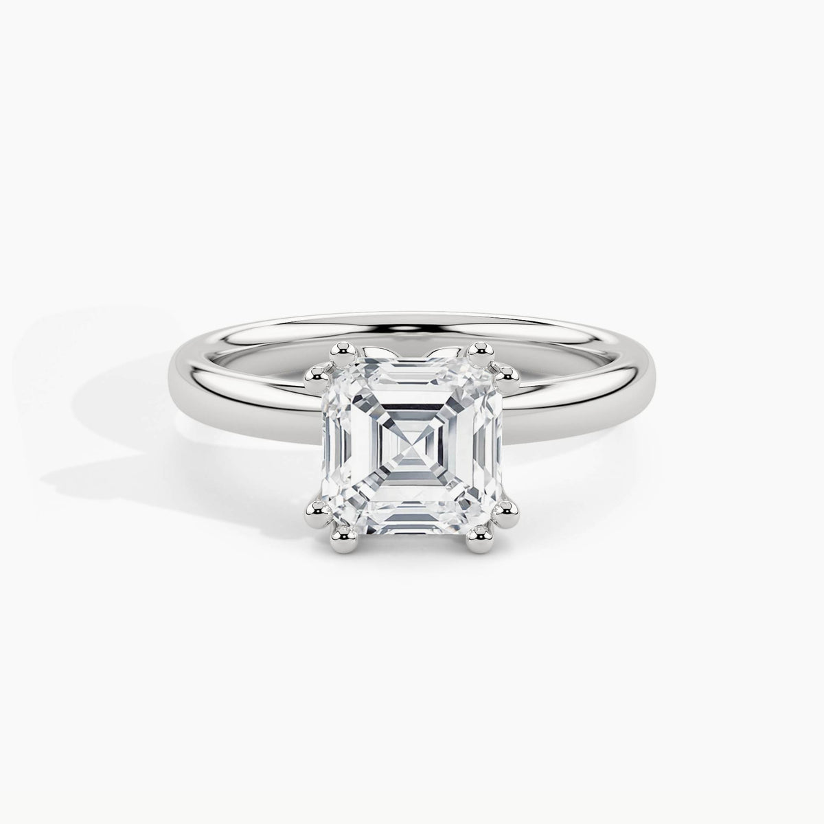 White Gold, Asscher, down view