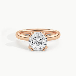 Rose Gold, Round, down view