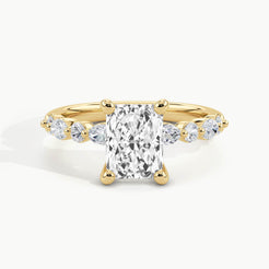 Yellow Gold, Radiant, down view