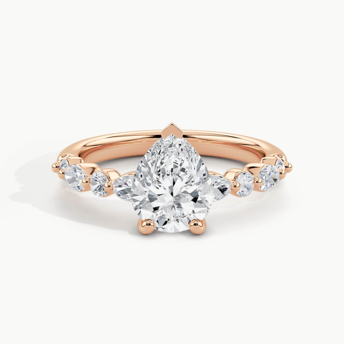 Rose Gold, Pear, down view