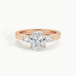 Rose Gold, Oval, down view