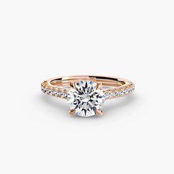 Rose Gold, Round, down view