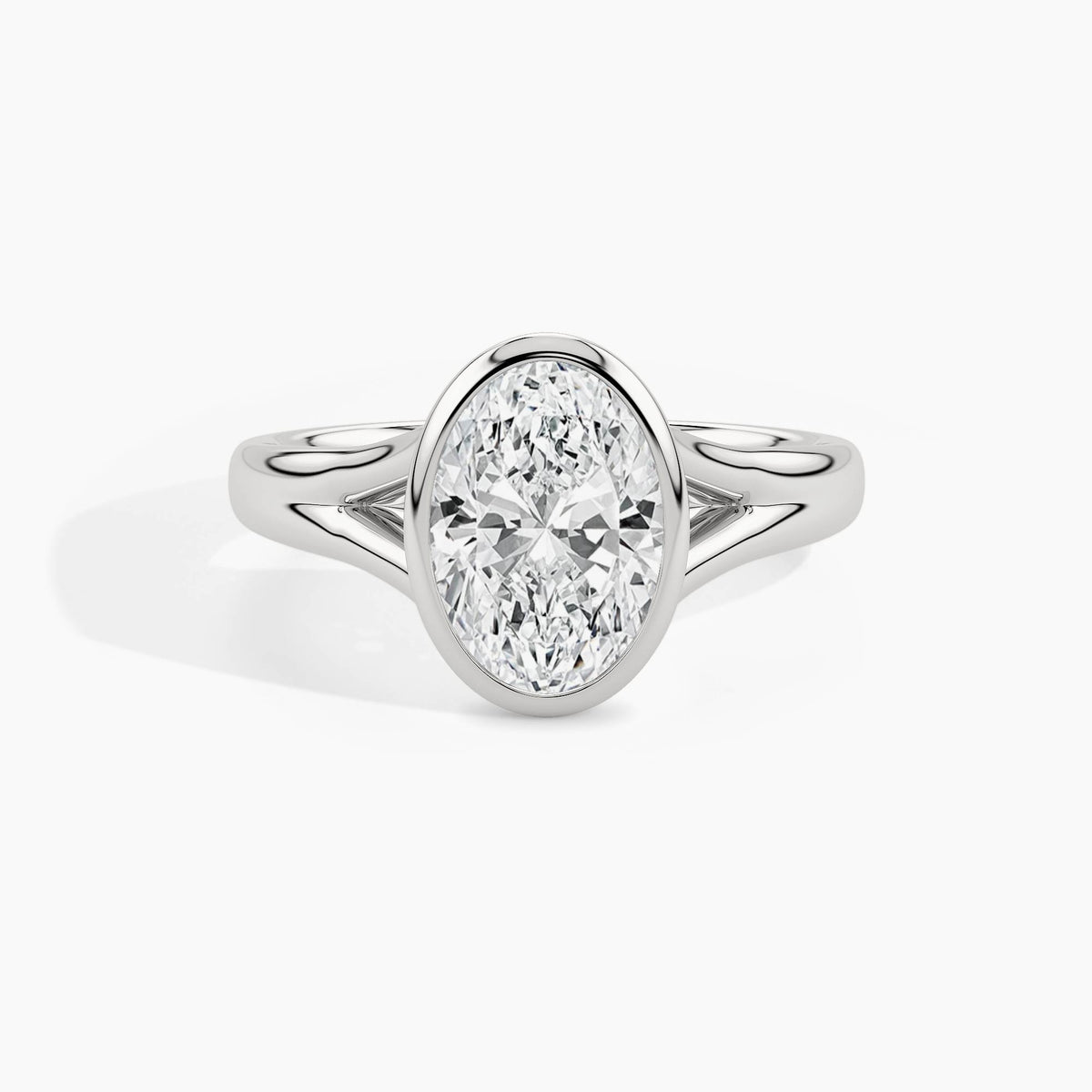 White Gold, Oval, down view