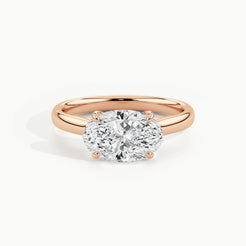 Rose Gold, Oval, down view
