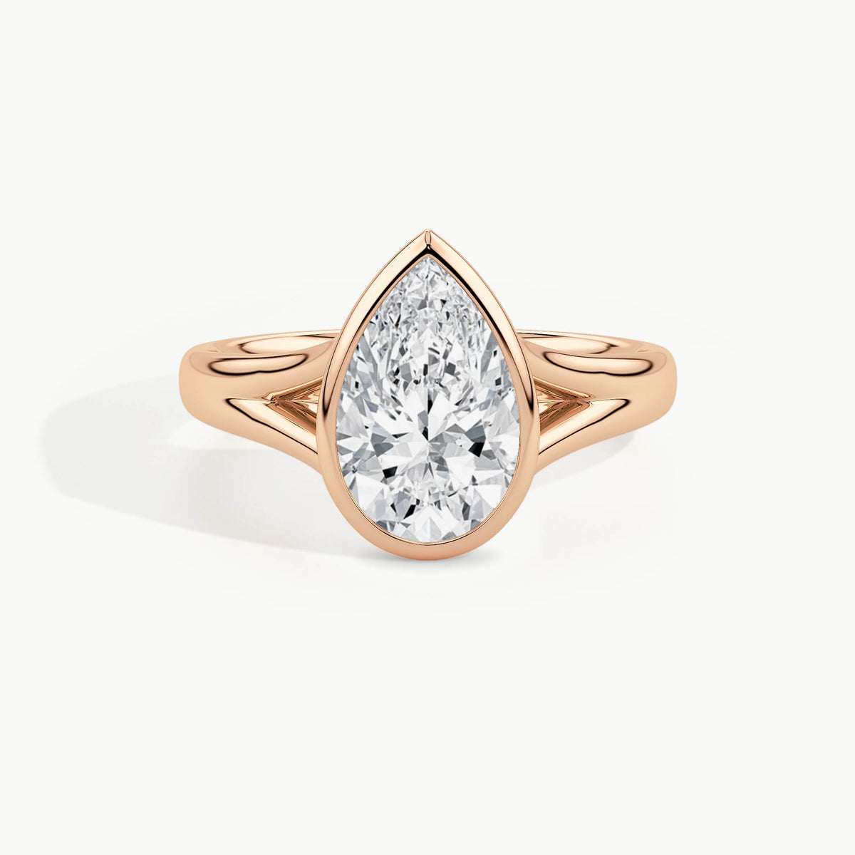 Rose Gold, Pear, down view