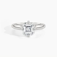950 Platinum, Asscher, down view