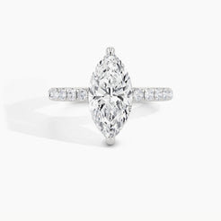 White Gold, Marquise, down view
