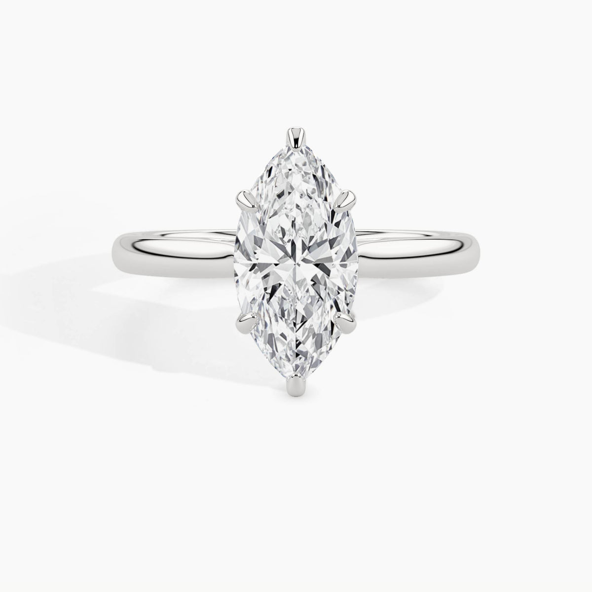 White Gold, Marquise, down view